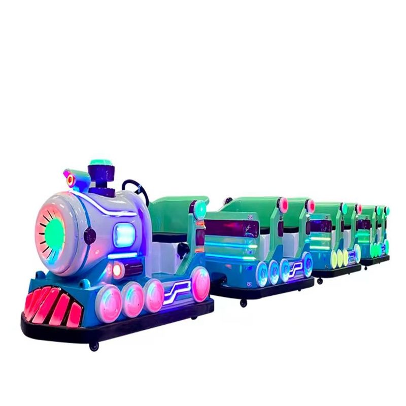 Tren divertido colorido entretenimiento para niños tren usado sin