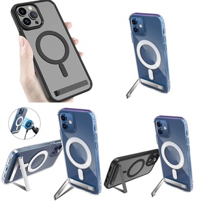 Accessori per Telefoni di Alta Qualità, Custodia Magnetica in Cristallo per iPhone 15 <span class=keywords><strong>Pro</strong></span> <span class=keywords><strong>Max</strong></span>, 16, 17 Air, 14, 13, 12, <span class=keywords><strong>11</strong></span> con Supporto Integrato - Product Image 1