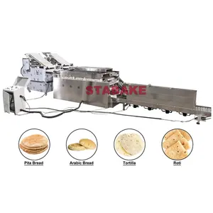 Fabrika fiyat otomatik Lebanese pide ekmek yapma makinesi tortilla roti chapati arap ekmek