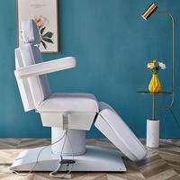 Table de soin électrique haut de gamme en cuir PU pliable et portable pour hôtels et salons de beauté, avec excellente capacité de rangement