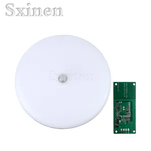 Sxinen OEM/ODM Microondas radar inducción Luz móvil en rango de detección ajustable 15S interruptor de retardo PCB PCBA