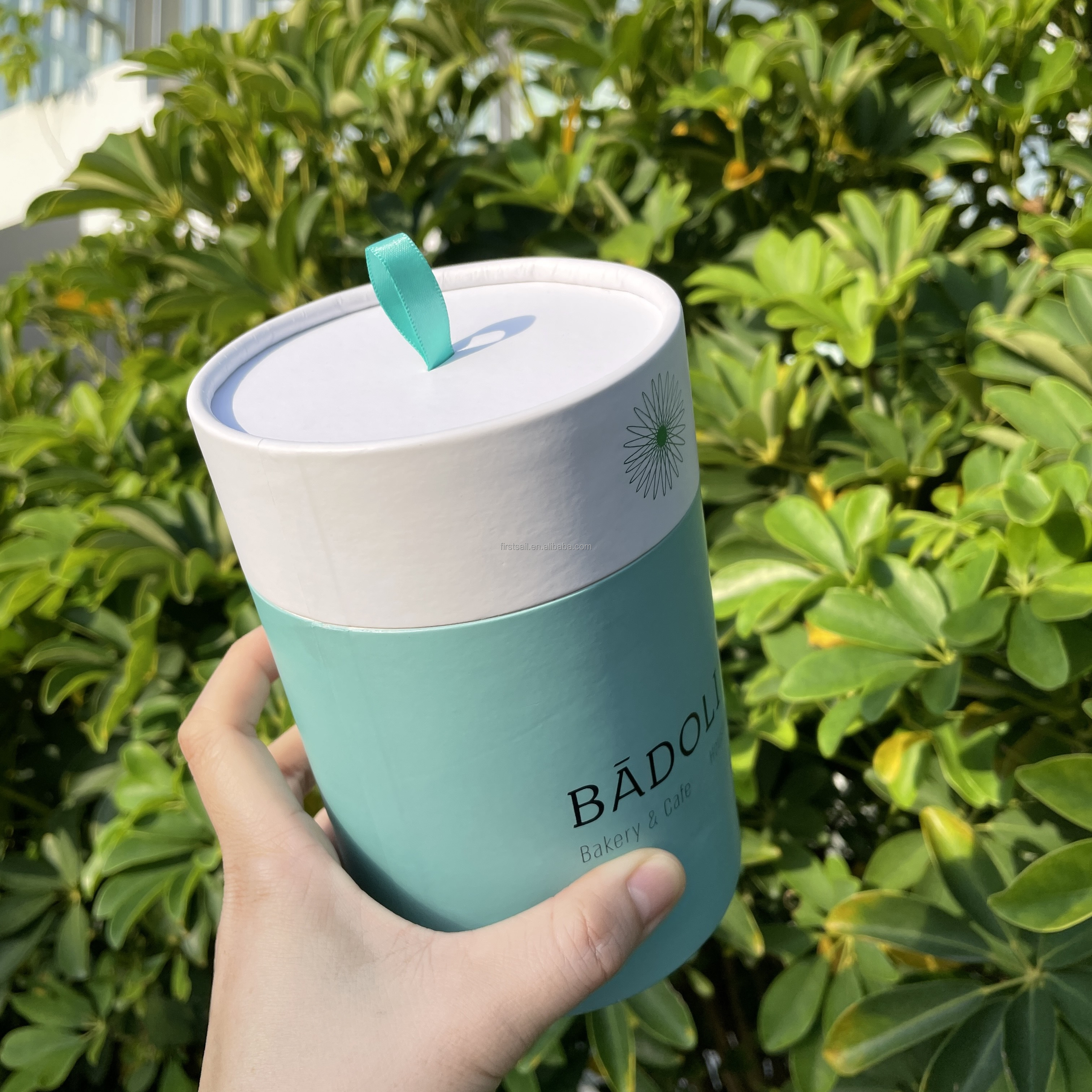 Recyclable Paper Composite Cans 150mm Height Stamping UV Coating