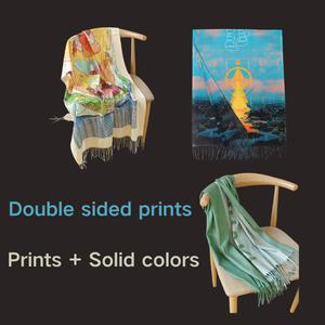 Écharpes et châles en cachemire personnalisés pour l'hiver, chauds et bon marché, avec des motifs en points de feuille et en losanges, châle en cachemire d'hiver - Product Image 2