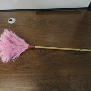 <span class=keywords><strong>Plumeau</strong></span> d'autruche <span class=keywords><strong>rose</strong></span> doux manche en bambou <span class=keywords><strong>plumeau</strong></span> de nettoyage portable plumeaux colorés - Product Image 3