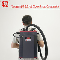 Machine de nettoyage au laser de type sac à dos de 200 W pour éliminer efficacement la rouille, la saleté et les résidus de peinture