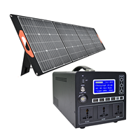 Générateur portable A1, kit complet d'onduleur solaire photovoltaïque, 300w 500w 800w 1KW, système d'énergie solaire hors réseau pour les maisons
