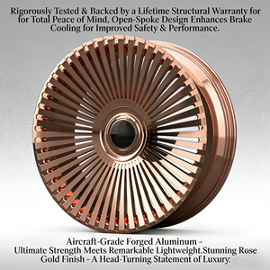 Jantes forgées multi-rayons CW-1001 en or rose, 15-26 pouces, pour voitures particulières <span class=keywords><strong>Audi</strong></span> <span class=keywords><strong>Q8</strong></span>, Tesla Model 3, Range Rover Sport, BMW Série 3 - Product Image 4