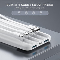 2025 banque d'alimentation Portable tendance 20000Mah avec câble chargeur Portable pour iphone Powerbank batterie externe Cargador Portatil