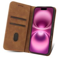 Étui en cuir PU de gros pour iPhone 18 17 Pro Max 17 Air 13 14 Pro Max, étui portefeuille à rabat antichoc magnétique pour téléphone portable
