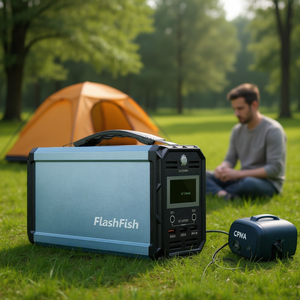 Station d'alimentation portable FlashFish 60000mAh 300W, générateur solaire 110V AC DC USB pour le camping, batterie CPAP - Product Image 2