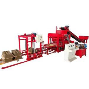 Hot Sale South America 4-18 automatic concrete cement brick and block machine For A Small Good Investment
