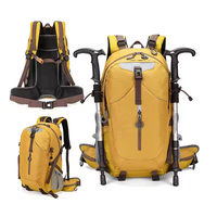 Sac à dos de trekking souple 40L pour l'extérieur, professionnel, imperméable, pour la randonnée, le camping, la montagne, ajustement réglable, unisexe