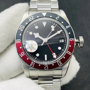 Montre de plongée pour homme en acier inoxydable avec logo personnalisé, vente en gros, calendrier, étanche - Product Image 1