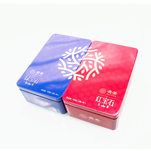 Customizable size printed candy sweets cookie coffee health food toy gift tin box for tea