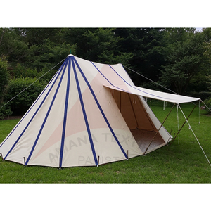 Tente en toile à deux poteaux de qualité supérieure, fabriquée sur mesure pour un abri extérieur confortable - Product Image 6