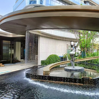 Cascade de piscine SS304/316 avec éclairage LED, rideau d'eau pour la décoration de piscine, de jardin et de paysage