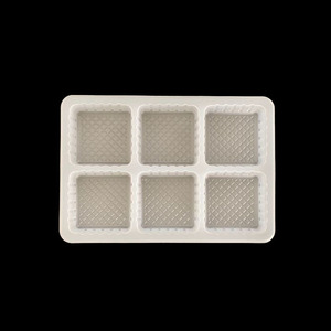 Vassoio per alimenti monouso in plastica con vassoio personalizzato a 6 scomparti - Product Image 3