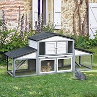 Abreuoires de luxe en bois pour lapins, 15 pièces, pour élevage de lapins, poulailler, Cage pour activités en plein air