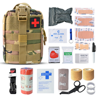 Kit de Supervivencia Táctico de Primeros Auxilios, Bolsa Molle de Emergencia para Exteriores, Organizador de Herramientas Médicas, Ligero y Duradero