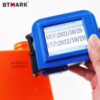 BTMark mini-imprimante à jet d'encre portable, Machine de codage de timbres de Date d'expiration, mini-imprimante à écran tactile
