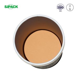 Fût de transport à tête ouverte en papier couché blanc 16,5 gal, CH - Product Image 4