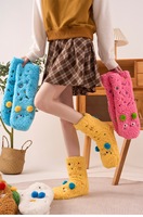 Meilleures ventes Chaussettes d'hiver antidérapantes pour femmes à la mode Chaussettes confortables en laine polaire surdimensionné_chaussette pour adultes