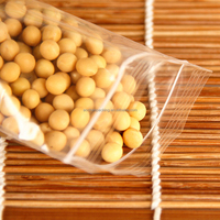 Sacs en mylar pour biscuits à emballage flexible, sac ziplock en PE, sacs en poly transparents avec fermeture à glissière