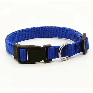 Collier de dressage de <span class=keywords><strong>chien</strong></span> en nylon souple de luxe réglable avec lumières LED décoration de rubans à motif solide pour petits chiens de taille moyenne - Product Image 6