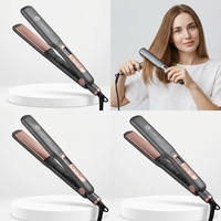 Catokan Rambut 3 in 1 Cool Air Pelurus Rambut Pelat Keramik Ion Negatif Layar LCD Alat Penata Rambut Ionik