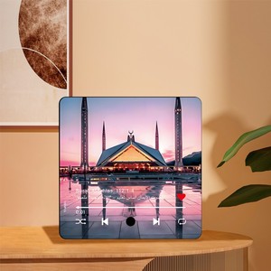 سلسلة القرآن الكريم الموسيقية الفاخرة من ليي، مكبر صوت للثلاجة يعمل بالضغط على الزر، منفذ USB-<span class=keywords><strong>C</strong></span>، مقاوم للماء، صديق للبيئة، تصميم إنساني، للاستخدام المنزلي الإسلامي - Product Image 1