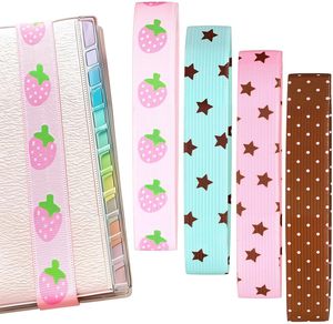 Cinta elástica con estrellas de fresa y puntos para cuaderno, diario creativo, cuerda para <span class=keywords><strong>libros</strong></span> y suministros de scrapbooking - Product Image 1