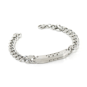 Stainless Steel Men's Cuban Chain Bracelet 18K Gold Titanium Steel Fashion Jewelry Gift For Sale - Product Image 5