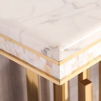 Table console moderne en métal blanc de luxe Puruo, nouvelle et populaire, meubles de salon, entrée, hôtel, couloir, appartement, personnalisation