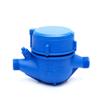 Boîte de compteur d'eau en plastique ISO4604 de haute précision Compteur d'eau à cadran sec de classe B avec couvercle de protection IP68