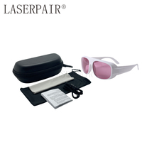 Vente chaude Blanc Cadre Laser Lunettes De Sécurité Diodes De Beauté Médicales 755nm 808nm Épilation Laser Lunettes De Protection