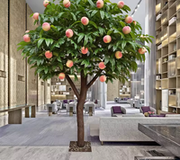Arbre artificiel en pot - Décoration de fruits suspendus pour patio et café