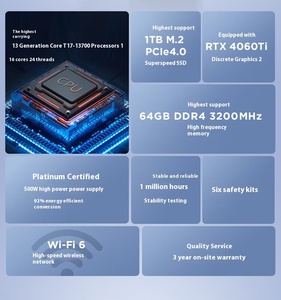 I7-14700 de marque d'origine RTX5060 8GCarte graphique 32G 1 To SSD DDR5 Lenovo T4900k Ordinateur Machine de jeu Ordinateur de bureau - Product Image 3