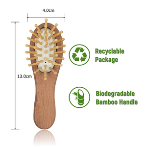 Cepillo de madera para el cuero cabelludo, masajeador de bambú 2023, peine para peinar el pelo, productos de envío directo - Product Image 5