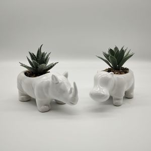 Belle plante amoureux en <span class=keywords><strong>céramique</strong></span> fait à la main points noirs animal poussin poulet poule succulentes jardinières de fleurs pot de jardin pour <span class=keywords><strong>extérieur</strong></span> et intérieur - Product Image 4