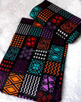 Produits textiles tissu imprimé java wax africain microfibre pour robe