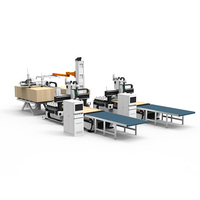 Línea de Producción CNC para Fábrica Inteligente, Máquina CNC de Anidamiento con Dispositivo de Etiquetado Automático