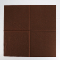 Serviettes en papier douces, colorées, aspect tissu, 1 pli, avec logo personnalisé, 55 g/m², style sac, 6 plis, pour cuisine, fête, salle de bain