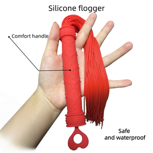 Groothandel BDSM siliconen flogger volwassenen orgasme zweep bondage set met seksuele flirt tools - Product Image 2
