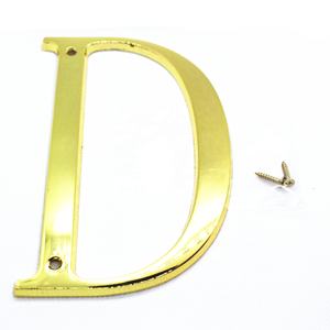 Numéros and lettres pour porte d'entrée, en laiton ou plaqué argent, pour appartement, maison, bureau, 100 pièces - Product Image 2