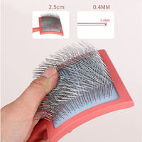 Peigne relaxant de massage, brosse de toilettage, brosse autonettoyante pour chiens et chats
