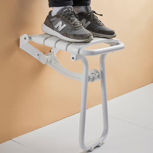 Yu Liang Bathroom Folding Wall Mounted <b>Shower</b> <b>Chair</b> Standard Size 300kg Load Capacity Antibacterial Anti Slip Minimalist Design - Product Image 3