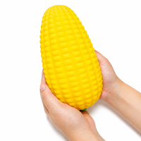 Jouet géant réaliste en forme de maïs, jouet sensoriel anti-stress en TPR à remontée lente, doux à presser, 19,6 cm