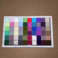 500 couleurs Pigment disponible pressé personnalisé magnifique palette magnétique de fard à paupières mat avec étiquette privée