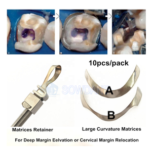 Matriz de Tofflemire Dental para elevación de margen profundo Matrices de curvatura grande Bandas de matriz contorneada seccional Dental - Product Image 3