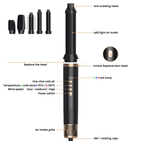 Sèche-cheveux multi grande vitesse avec logo personnalisé, fer à boucler, sèche-cheveux 110000 tr/min, ensemble d'outils de coiffage 5 en 1